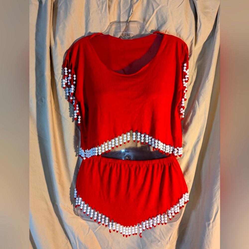 Vintage Hand Made Beaded Asymmetrical Apparel